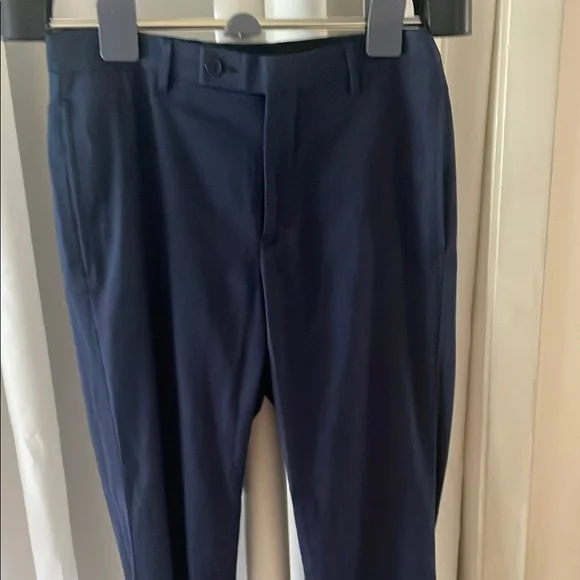 calvin klein blue dress pants Calvin Klein Dress Pants Womens Size 16 Blue Wide Leg Stretch Pockets New